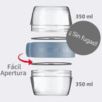 Lunchpot Westmark 400 ml – Edición MINI para snacks y meriendas saludables (+Colores) - Style Home Shop