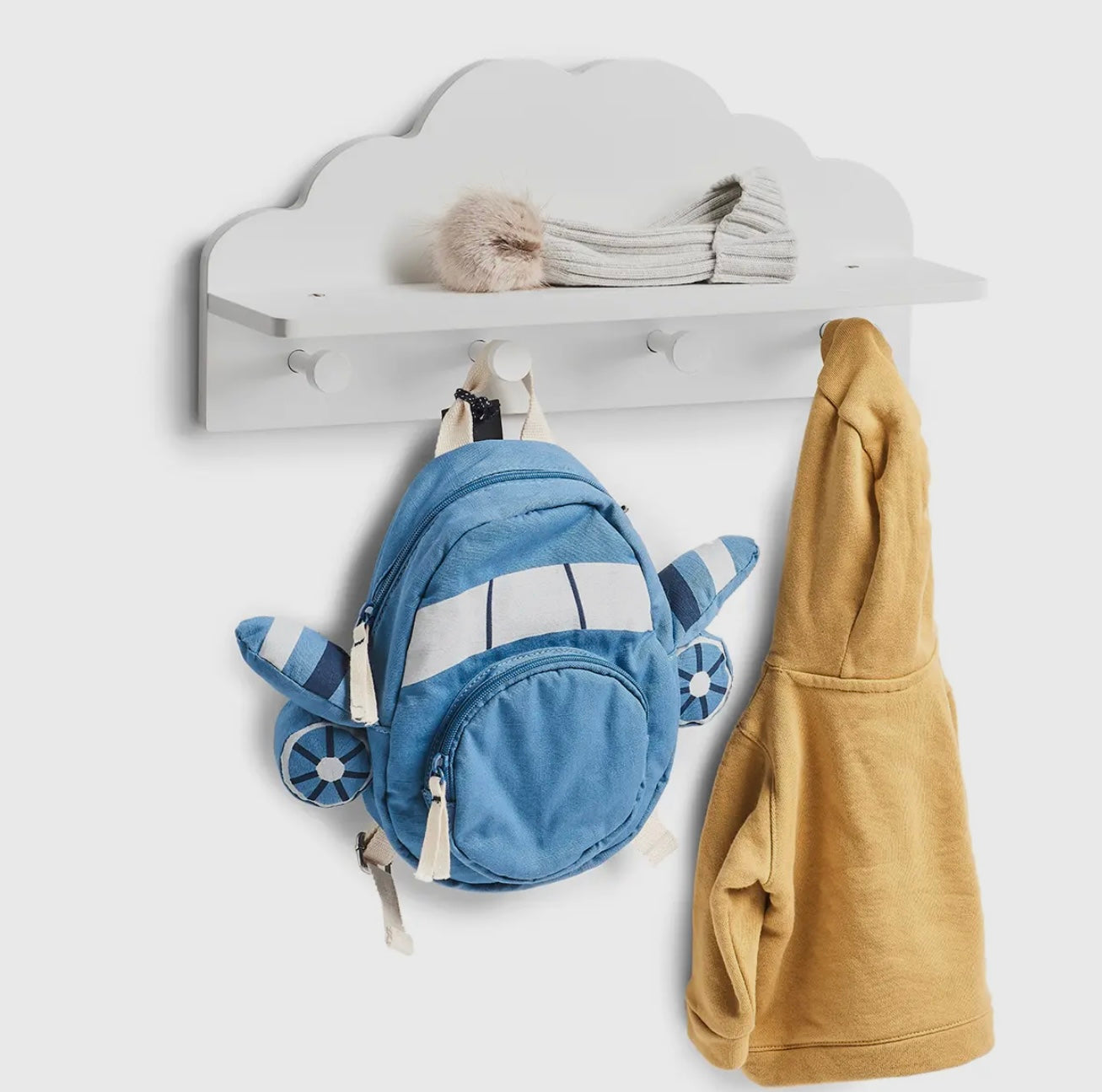 Perchero Infantil “Nube Blanca” | Dulzura y Orden en su Habitación