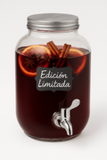 Dispensador de Bebidas de Vidrio 3,5 L | Christmas Edition – Vino Caliente & Festive Drinks