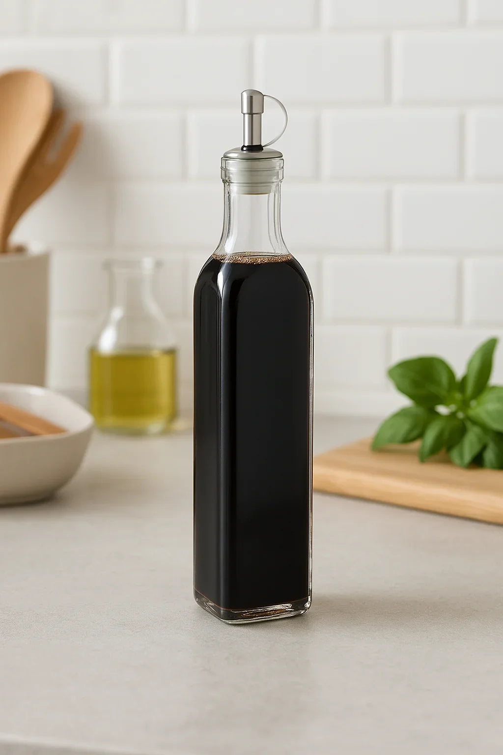 Botella de vidrio para aceite o vinagre – 270 ml - Style Home Shop