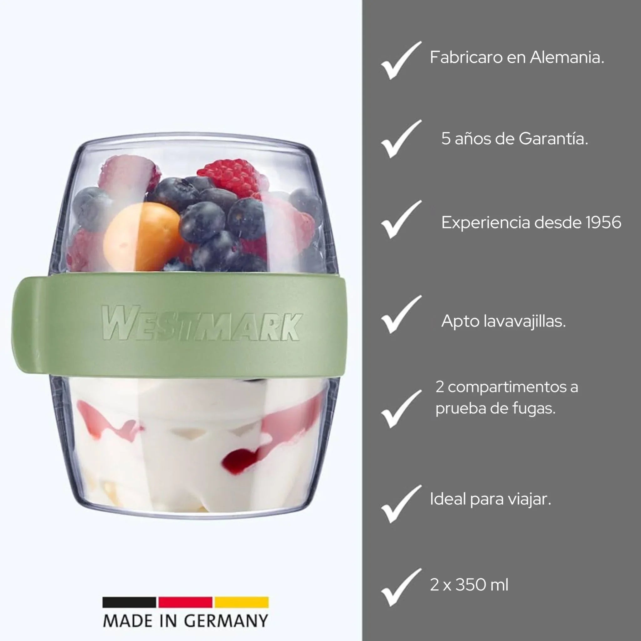 Lunchpot Westmark 400 ml – Edición MINI para snacks y meriendas saludables (+Colores) - Style Home Shop